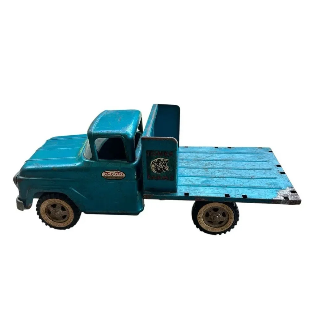 Vintage Tonka Farms 1960’s Pressed Steel Steak Truck